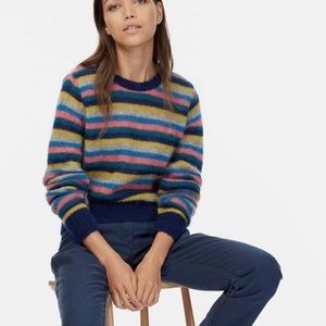 BRORA mohair striped sweater